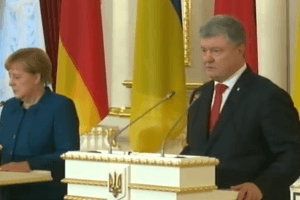 Петро Порошенко и Ангела Меркель