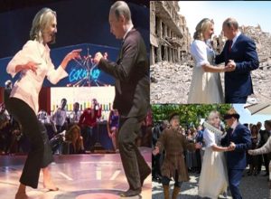 В сети публикуют жесткие фотожабы на танец Путина на свадьбе у главы австрийского МИДа