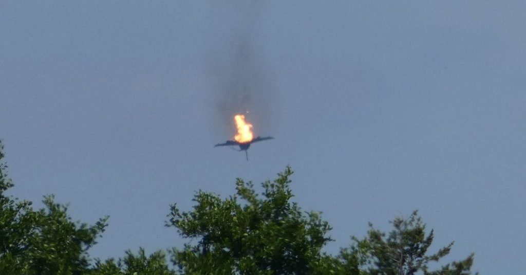 Опубліковано відео зіткнення двох винищувачів "Eurofighter" в небі Німеччини