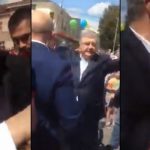 "Обікрав армію, всіх обікрав!". Як Порошенка виганяли з мітингу в Закарпатті з матами і під крики "Ганьба". Відео