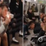 Справжнісіньке бидло в столичному метро: Як гопники курили і чіплялися до дівчат. Відео