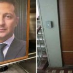 Пранкери повісили у ліфті портрет Зеленського: реакція людей на фото президента України. Відео