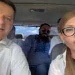 Олег Ляшко влаштував "покатушки" з Юлею Тимошенко на Чернігівщині, щоб агітувати за себе. Відео