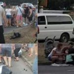 Люди хотіли влаштувати самосуд: В Одесі мотоцикліст збив на переході матір з двома маленькими дітьми. Відео