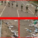 Хасиди-паломники покинули територію на кордоні з Білоруссю і залишили після себе великі купи сміття.