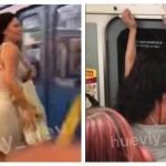 В метро Києва дівчина в еротичному платті влаштувала "брудні" танці. ВІДЕО
