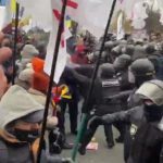 Ранішні бійки під Радою: Трапилася бійка поліції з підприємцями мітингувальниками. Відео