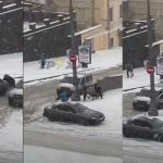 В Харкові чоловік став героєм, допомагаючи застряглим водіям і пішоходам. Відео