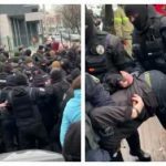 Под телеканалом "Наш" начались столкновения националистов и полиции с Нацгвардией. Видео