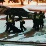 Драку паяных нацгвардейцев в центре Киева слили в сеть. Видео