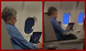 Экс-президент Петр Порошенко "засветился" на борту самолета срочно возвращаясь из Стамбула. Видео
