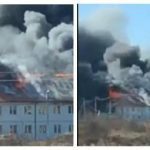 Ужасный пожар на Закарпатье, там горят дома построенные для переселенцев. Видео
