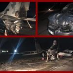Пьяный капитан ВСУ на аэродроме под Киевом на своем авто врезался в военный самолет МиГ-29