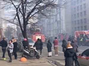 В Киеве горит ресторан "Бездельники"