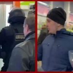 В Харькове спецназовцы силой вышвырнули из магазина покупателя без маски. Видео