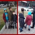 Трое "бандюганов малолеток" 5-8 лет в медицинских масках вынесли кассу в 8000 гр. из магазина. Видео  