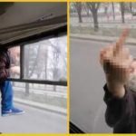 "Заяц безбилетник" ударил кондуктора троллейбуса, и удрал через окошко до приезда полиции. Видео