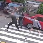 Жесткая драка из-за собак! В Киеве прямо на дороге подрались хозяева собак из-за своих питомцев. Видео