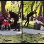 «Отключалась на ходу»: В одесском сквере мама под кайфом выгуливала младенца в коляске. Видео