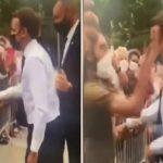 Президенту Франции Эммануэлю Макрону перед всеми влепили пощечину. Видео