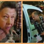 "Чтоб ты провалился, жмот". В Киеве старушка просит милостыню, а затем шикарно уезжает на такси. Видео