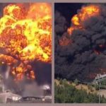 В США взорвался и пылает химический завод! Жителей города срочно эвакуируют. Видео + Фото