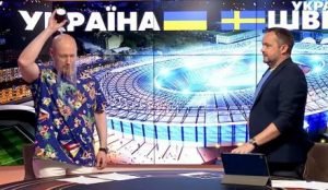 Гордон облился водой празднуя победу сборной Украины на Евро 2020