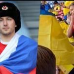 Болельщик в футболке РФ пришел на матч Украины против Швеции и очень пожалел об этом. Видео