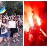 У здания МВД в Киеве сторонники Стерненко праздновали отставку Арсена Авакова. Видео