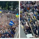 Ветераны МВД пытаются штурмовать Верховную Раду: видео протеста в центре Киева