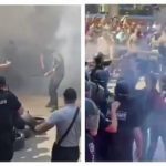 На Банковой под ОП начались жесткие стычки правоохранителей и членов Нацкорпуса. Видео