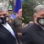 Экс-президента Петра Порошенко облили зеленкой в ​​центре Киева: Появились новые видео инцидента