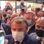 Нападение на Макрона! В президента Франции Эммануэля Макрона попали яйцом. Видео