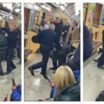 Машинист по-мужски наказал хама! В Харьковском метро машинист наказал хама-алкаша прямо в вагоне. Видео 