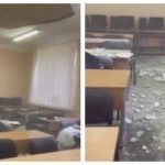 Рухнул прямо на головы детей! В Одессе на школьников во время урока обвалился потолок.Видео