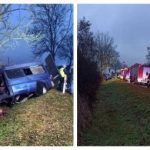 В Польше смертельное ДТП с украинцами! В дерево врезался микроавтобус Mercedes, есть погибшие