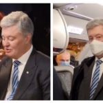 Порошенко в объятиях жены Марины ест круассаны перед вылетом в Украину, и пьёт американо с молоком. Видео