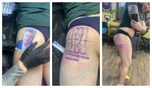 Скандальный блогер набил татуировку с Петром Порошенко