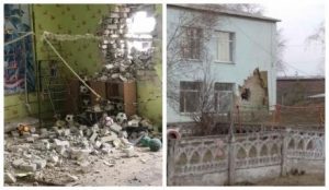 Боевики обстреляли детсад в Станице Луганской! Станица Луганская была обстреляна из артиллерии. Видео