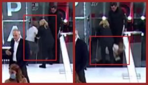 Юлия Тимошенко больно упала в прямом эфире программы «Право на владу» на телеканале "1+1". Видео