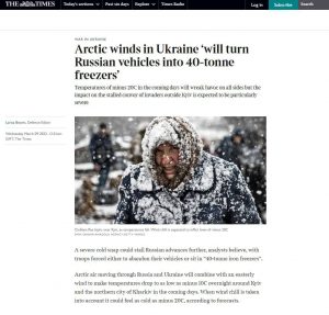 Russian troops freeze in cars!