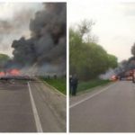 Автобус, бензовоз микроавтобус. В трагическом ДТП возле Ровно погибли 27 человек. ВИДЕО.