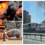 Горит Москва! Пожар пытаются тушить вертолеты. Есть угроза, что огонь перебросится на другие здания российской столицы. Видео