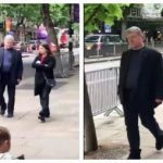 Как Порошенко гуляет по Лондону! Появилось видео, на котором Петр Порошенко прогуливается по Лондону.