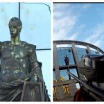 В России обстреляли Путина! В Петербурге из пейнтбольного ружья обстреляли статую Путина в образе римского императора