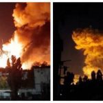 «Наше ЗСУ уже близько": В ночі ЗСУ потрапили та розбомбили склад боєприпасів у Новій Каховці. Відео