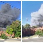 Російський Ейськ також палає! В місті Ейськ, що знаходиться фактично навпроти Маріуполя, горить нафтобаза. Відео