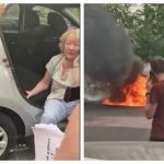 Смілива жінка! В Москві підпалили автомобіль заступника начальника управління Генштабу ЗС РФ Секретарьова. 