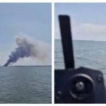 Черговий жест доброї волі? Біля окупованого Севастополя раптово задимів російський корабель. Відео