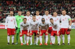 Poland national football team guarded by F-16 fighter jets